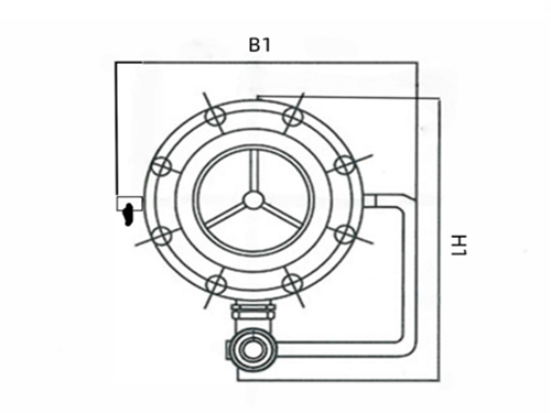 LHS743X型低阻力倒流防止器產(chǎn)品寬度